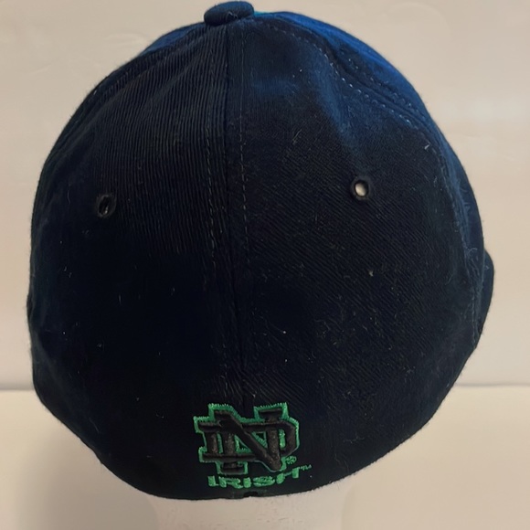 Notre Dame fighting Irish black and green Shamrock baseball hat cap Zephyr Zhat - Picture 6 of 9
